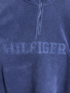 VTG 90s Tommy Hilfiger Fleece Quarter Zip Pullover Size XXL